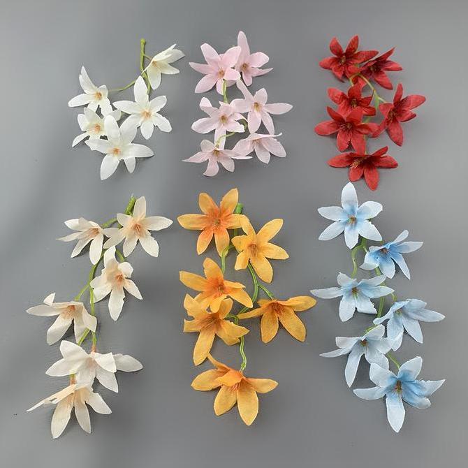 (:(:(:(] Kepala Bunga Anggrek Artificial Dekorasi Backdrop Florist Bandung