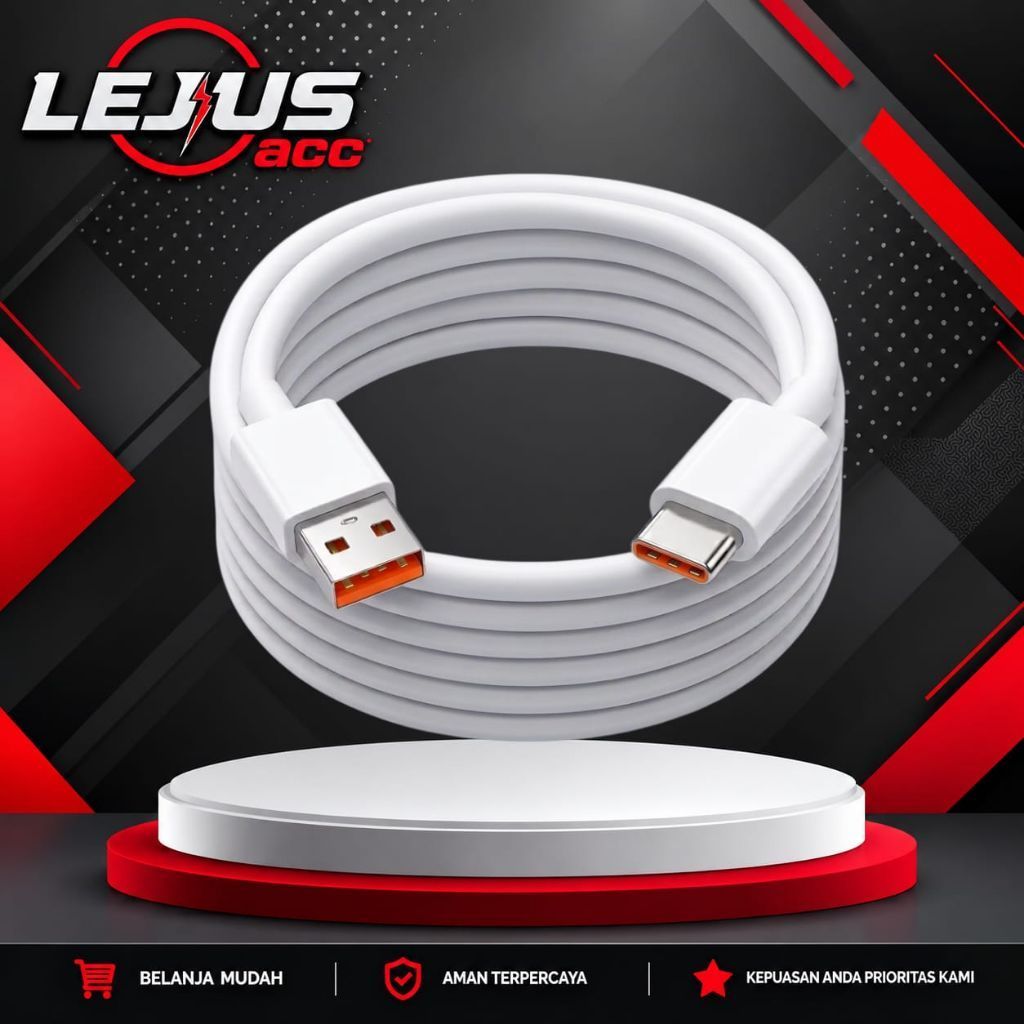 LEJUS Kabel Charger Type C Compatible For XMi Rdmi K20 / K20 Pro / K20 Pro Premium / K30 / K30 Pro T