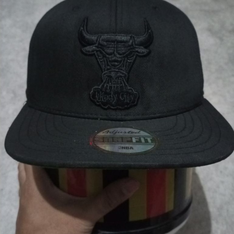 Topi Snapback NBA Chicago Bull Windy City Second Original
