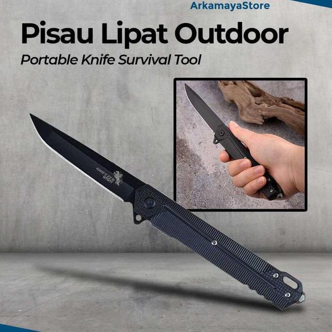 PREMIUM pisau lipat outdoor bushcraft portable knife survival tool