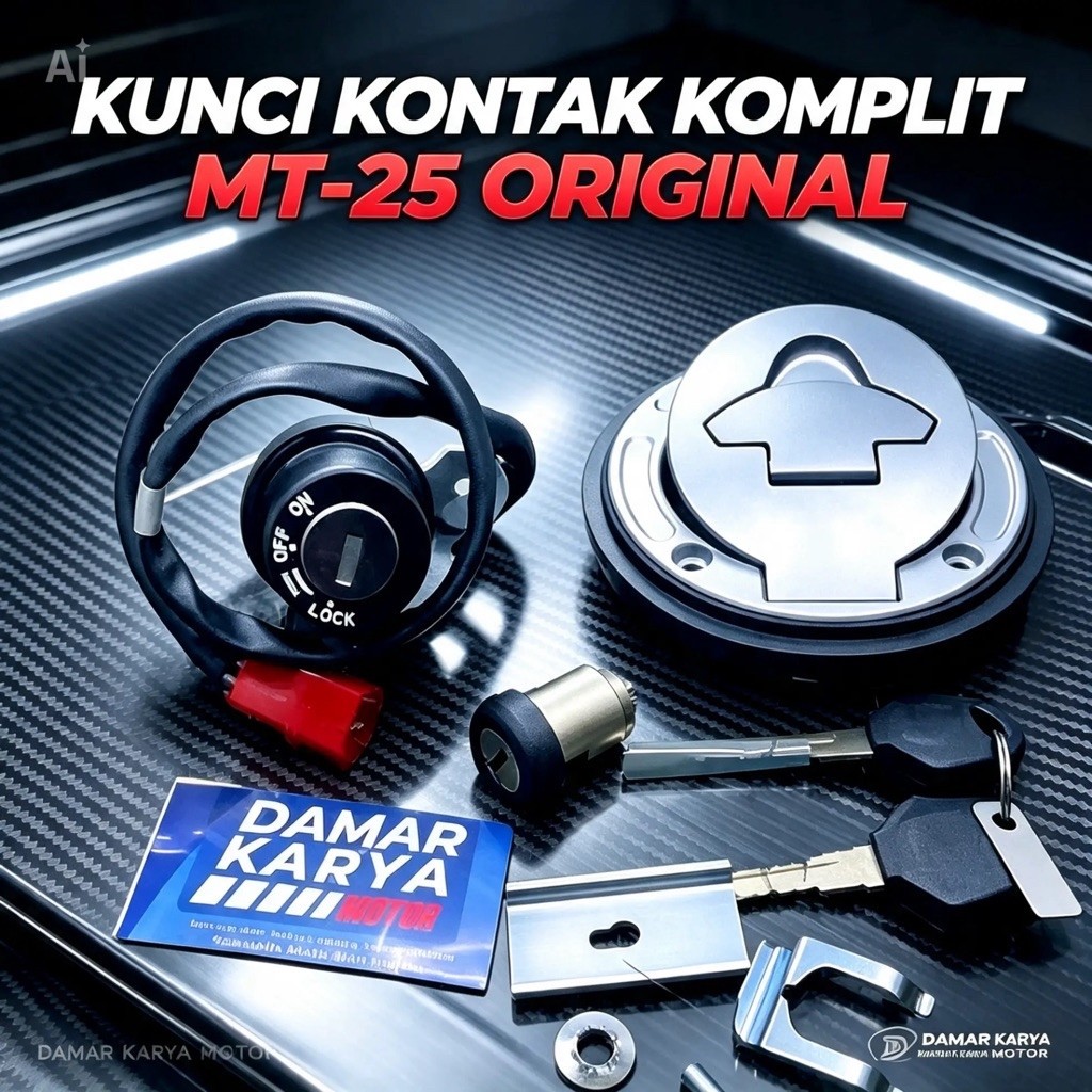 KUNCI KONTAK YAMAHA MT25 KEY SET MT-25 ORIGINAL