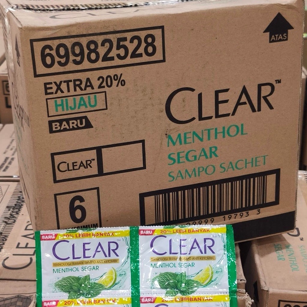 [1 DUS ISI 42 RENCENG ] SHAMPOO CLEAR MENTHOL / SHAMPO CLEAR MENTHOL SEGAR / SAMPO RAMBUT CLEAR SACH