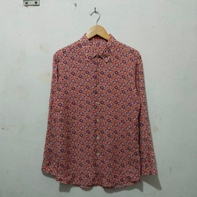 KEMEJA LUXURY MISSONI FULL PRINT SECOND BRANDED