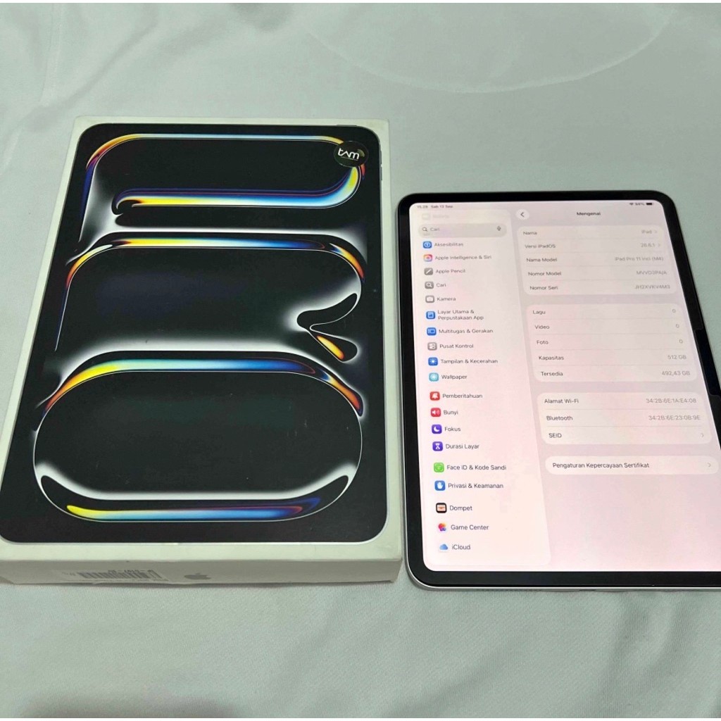 ipad pro m4 512gb silver ibox