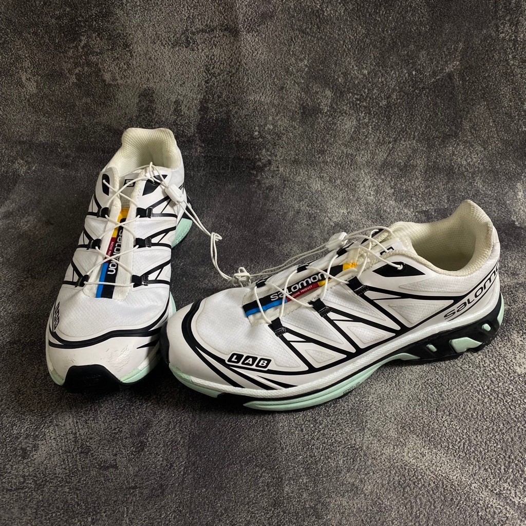 Sepatu Sneakers Salomon XT-6 White Lcy Morn Second Original
