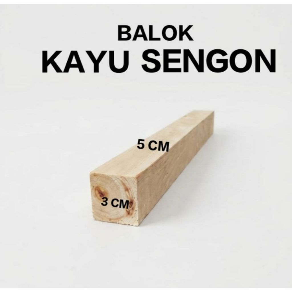 Balok Kayu 3x5 Cm kayu sengon 1 meter