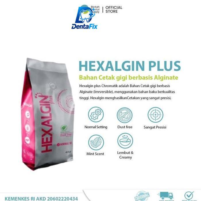 Dental Alginate Hexalgin Plus Pink