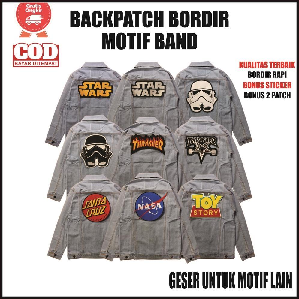 BACKPATCH EMBLEM PUNGGUNG PUNK JAKET JEANS BORDIR BESAR