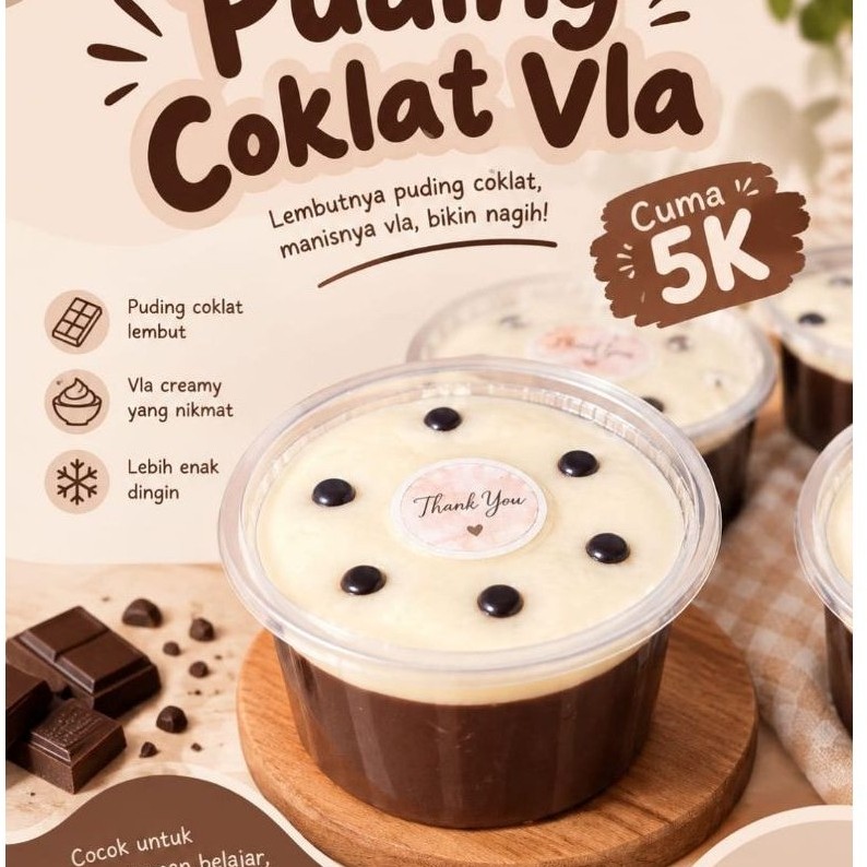 Puding Coklat Vla