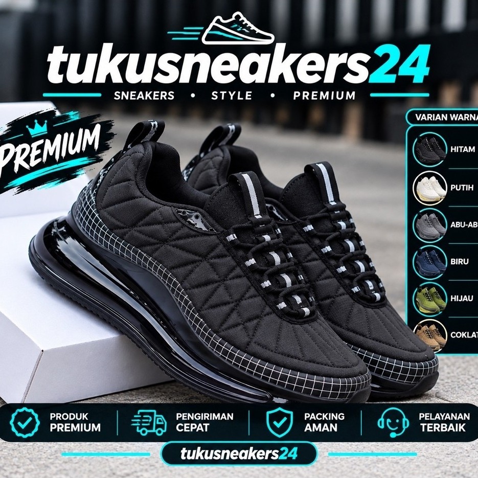 Sepatu Tabung Tukusneakers AM 720 818 Triple Black