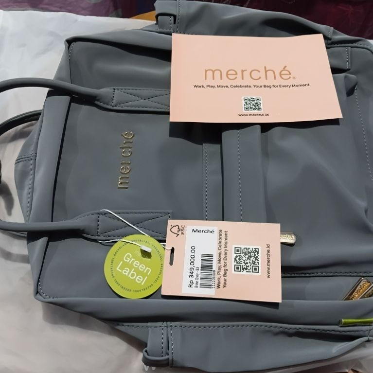 NEW backpack MERCHE grey ori