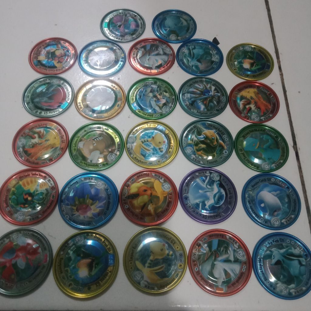 set tazos pokemon besi