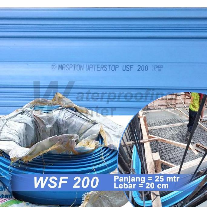WATERSTOP PVC MASPION - WSF 200 PANJANG 25 METER
