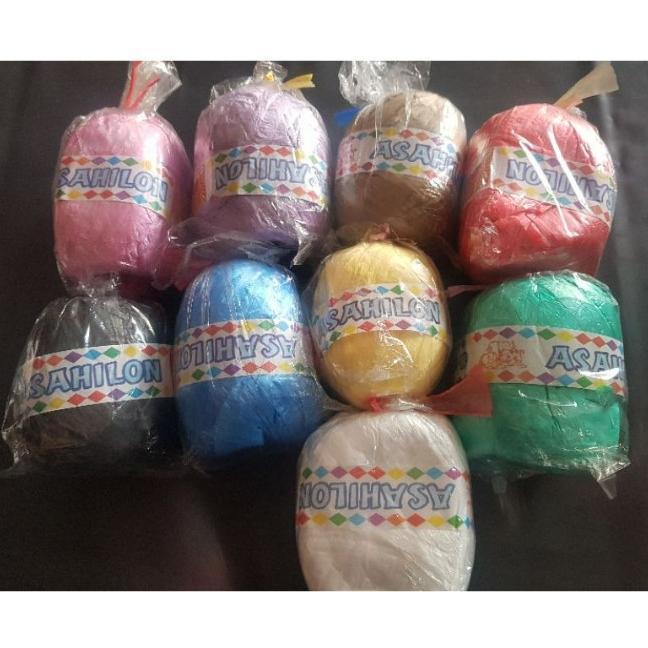Tali Rafia Asahilon Halus Warna Warni Diskon