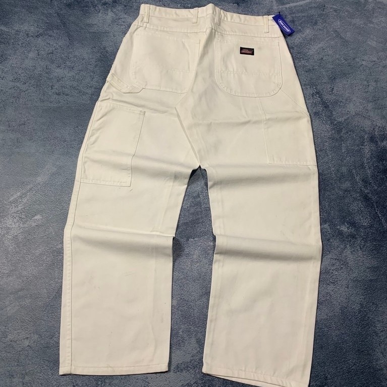 D*CKIES CARPENTER PANTS White