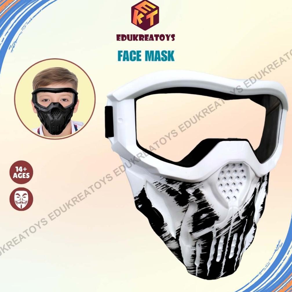 Masker topeng skull wgb wgg full face kacamata goggle DISKON