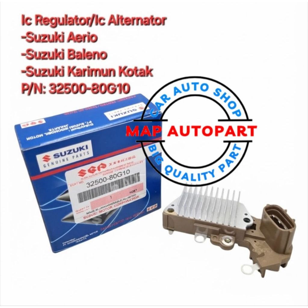 IC REGULATOR IC ALTERNATOR AERIO BALENO KARIMUN KOTAK 12VOLT KAKI 3