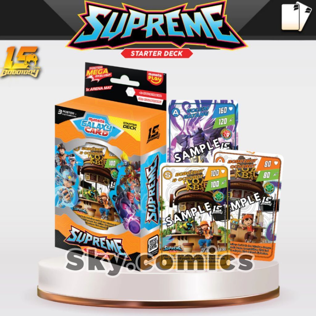 STARTER DECK SUPREME BOBOIBOY GALAXY CARD