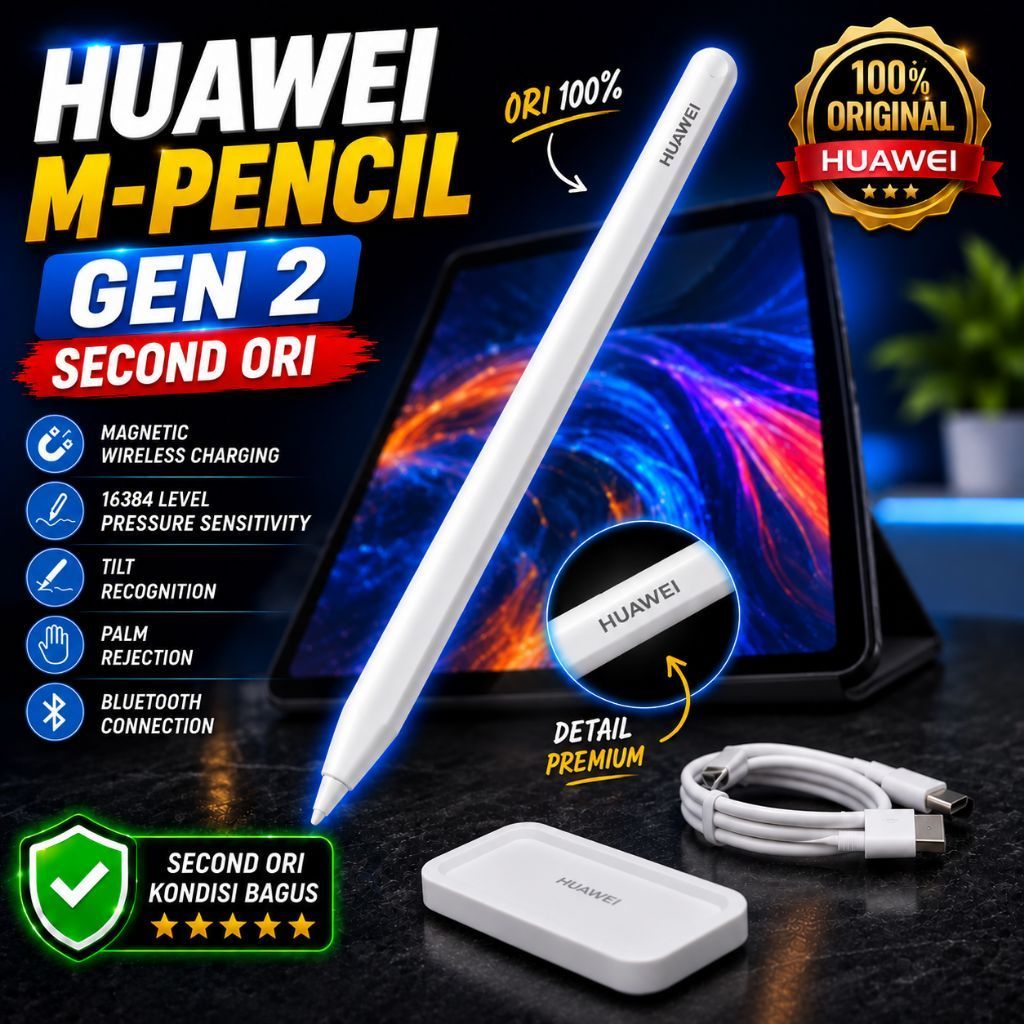 Huawei M Pencil Gen 2 Original Second Stylus Pen Tablet Huawei