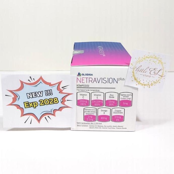 Maximal- Netravision Plus - 1 Box - Vitamin Mata - Suplemen Kesehatan Mata - Expired 21 Mei 28
