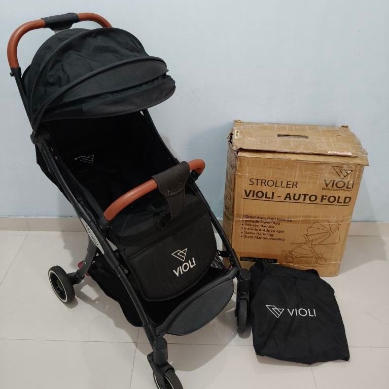 stroller Violi autofold black preloved