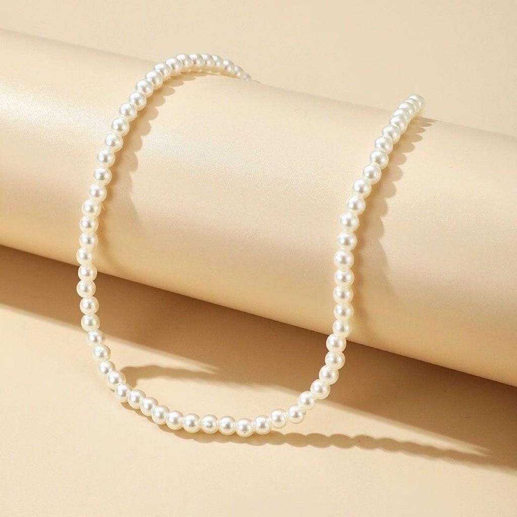Kalung Korea Mutiara Simple Elegan