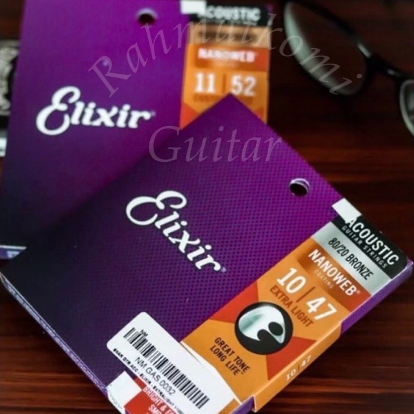 Senar Gitar Akustik Phosphor Bronze Elixir - 1 Set Anti Karat