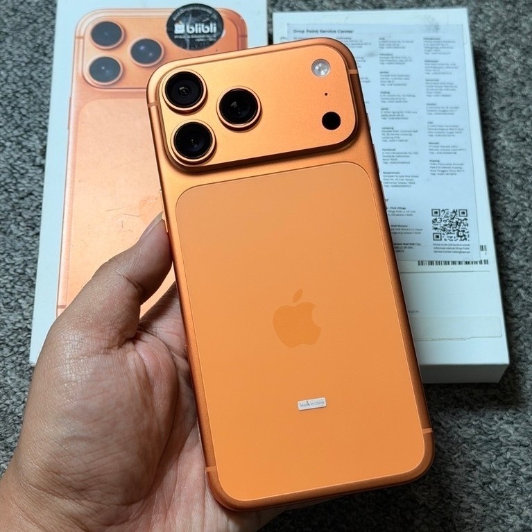 iphone 17 pro max 256gb ibox cosmic orange second likenew