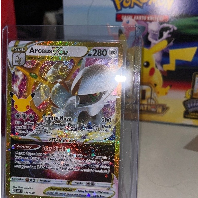 Arceus VStar Classic Pokemon 30th Anniversary Perayaan