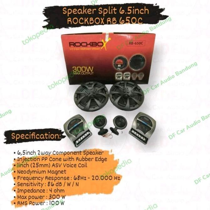 Speaker Split ROCKBOX RB 650C 6.5inch