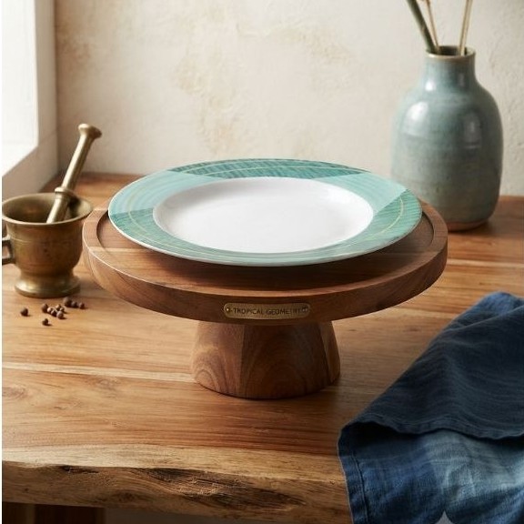 Tupperware Metric Melamine dining Plate 230ml Turquoise Green - piring makan melamin tupperware new 