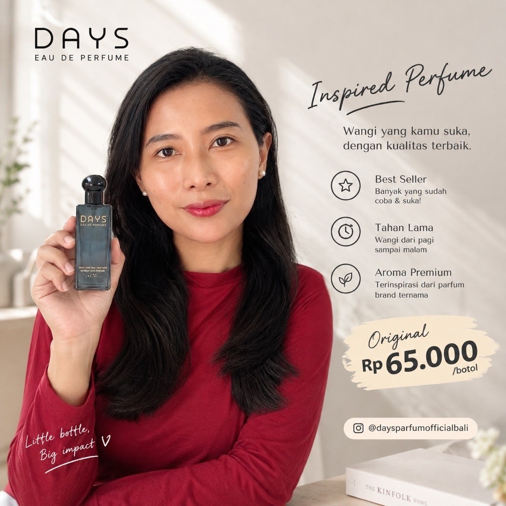 DAYS PARFUM ORIGINAL - DAYS PARFUM OFFICIAL BALI - EAU DE PARFUM