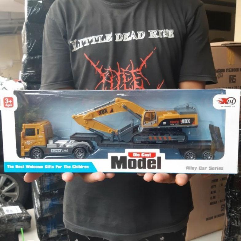 NEW Diecast Mobil Truck Excavator Kontruksi Bangunan - Diecast Excavator