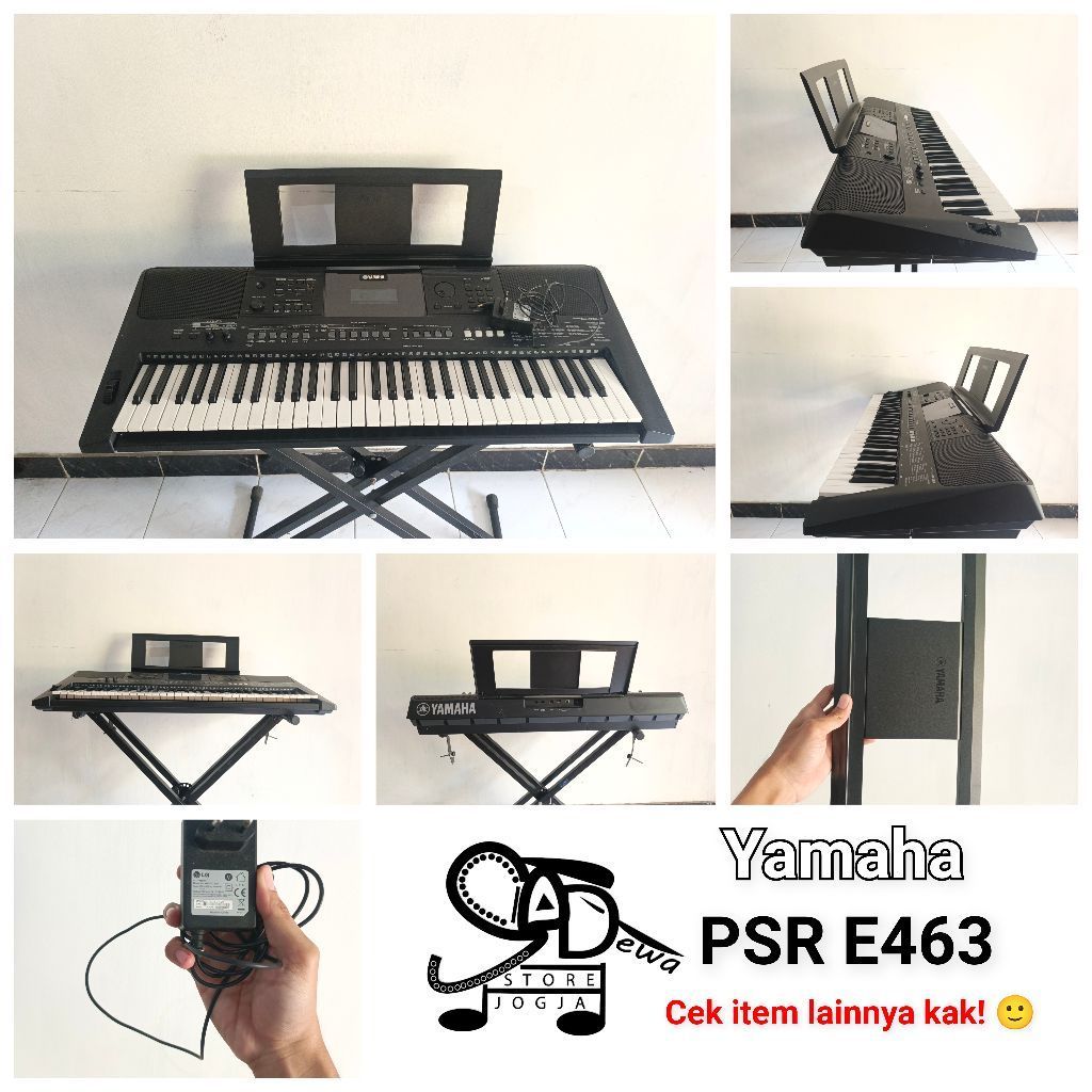 YAMAHA PSR E463 PSR-E463 KEYBOARD E 463 USB FLASHDISK no piano digital