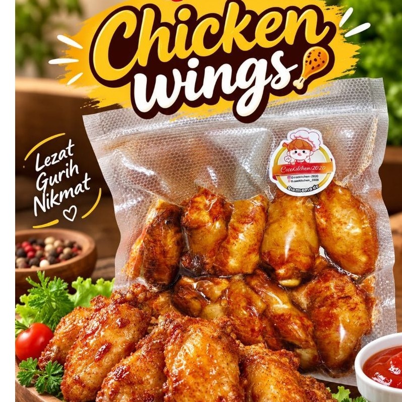 CECEKITCHEN2020 / CHICKEN WINGS HOMEMADE / CHICKEN WINGS PREMIUM / CHICKEN WINGS HALAL / CHICKEN WIN