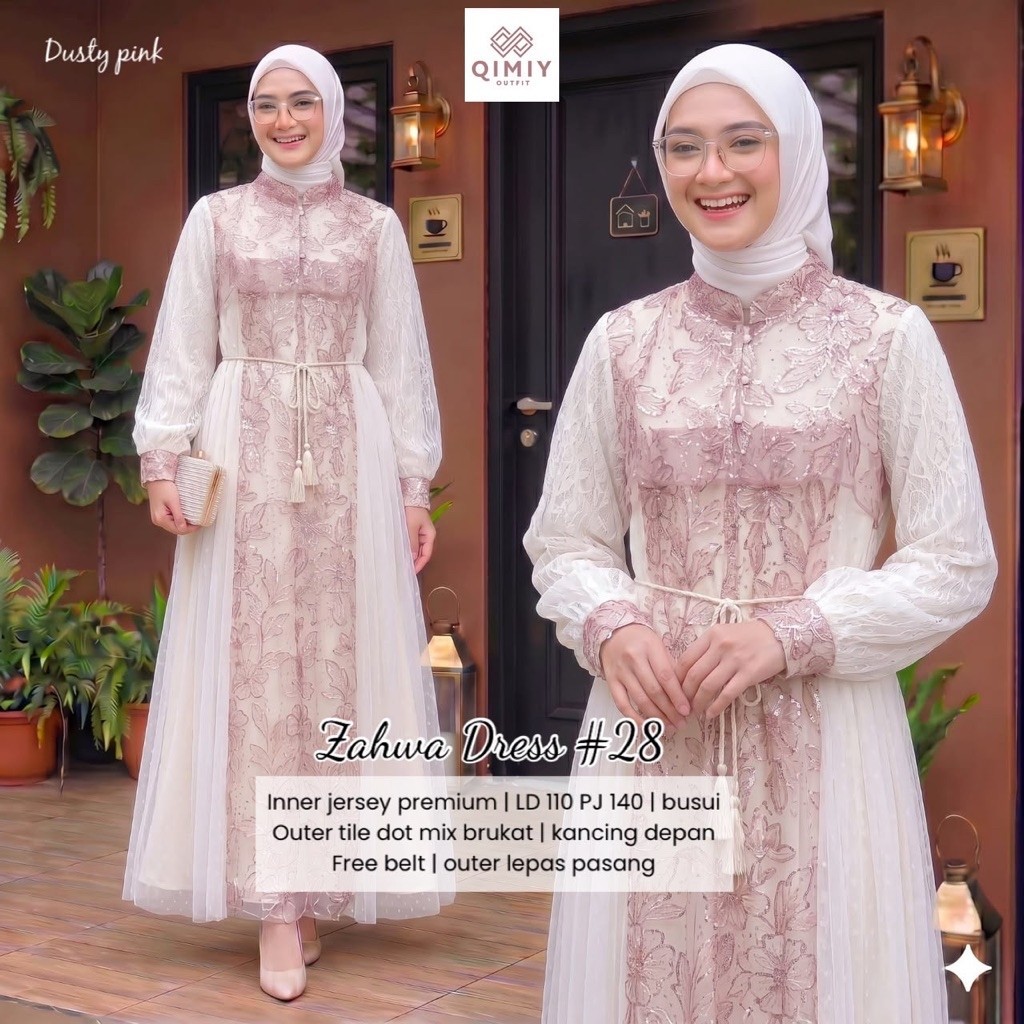 ZAHWA HAFIZA KEYFARA CLARABEL KANZA YUVIKA AZMERA HUMAIRA MAHEA DRESS ORIGINAL BY QIMIY SIGNADILA AN
