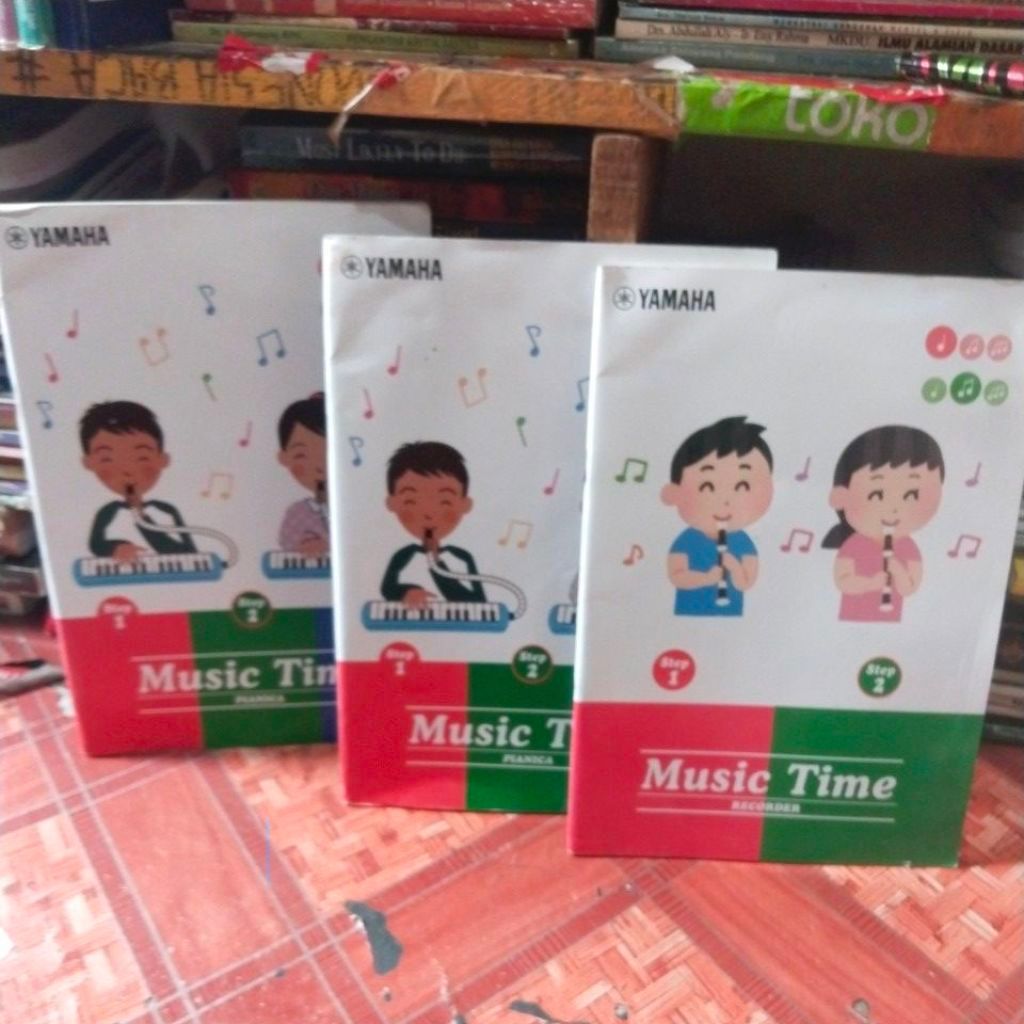 Buku Yamaha Music Time Piano Step 1 Step 2 untuk Anak