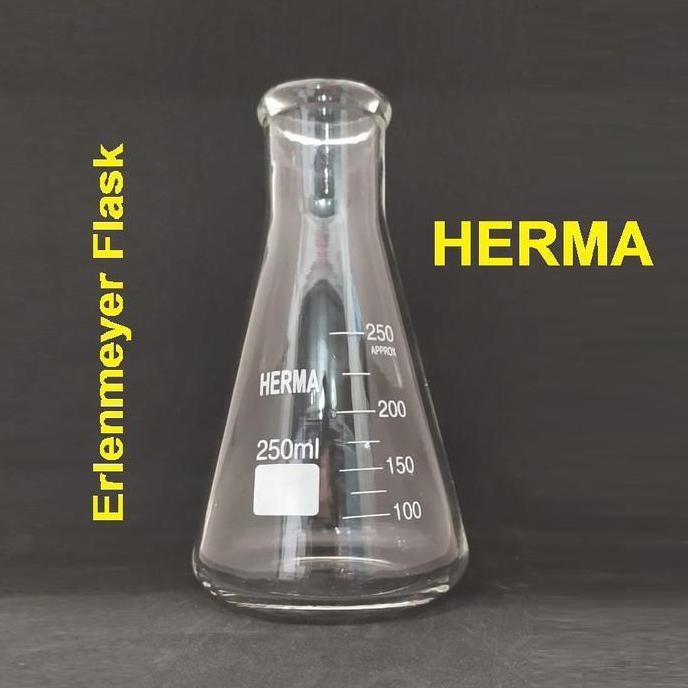ERLENMEYER FLASK 250 ML 250ML LABU ERLENMEYER HERMA BARU