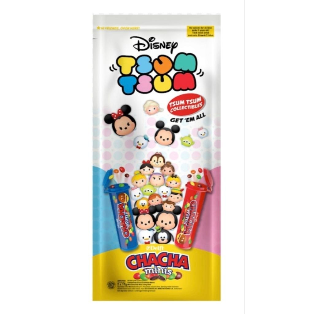 Chacha Minis Cokelat Mystery Toy edisi tsum tsum 2 x 12.5g