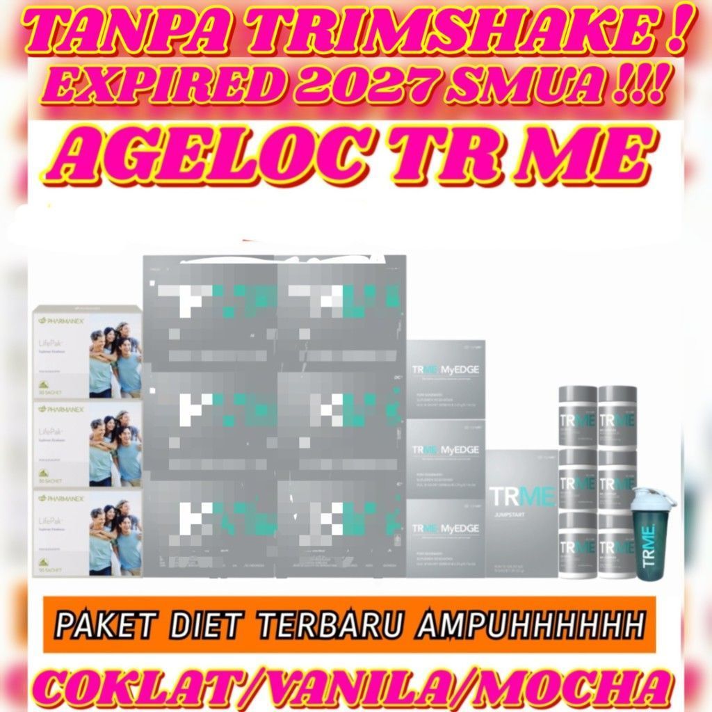 TANPA TRIM SHAKE  3 BLN TR ME PAKET DIET TR ME TR90 TWS NU      SKIN TERBARU