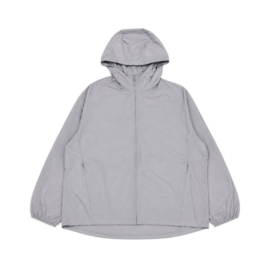 Uniqlo Women's Pocketable UV Protection Parka Jacket (Water-Repellent) Light Grey