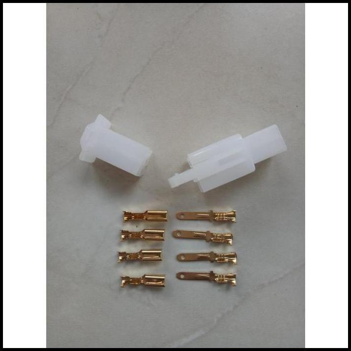 GRATIS ONGKIR SOCKET KABEL 4 PIN SKUN KECIL PUTIH / SOKET KABEL 4 PIN SKUN KECIL 
