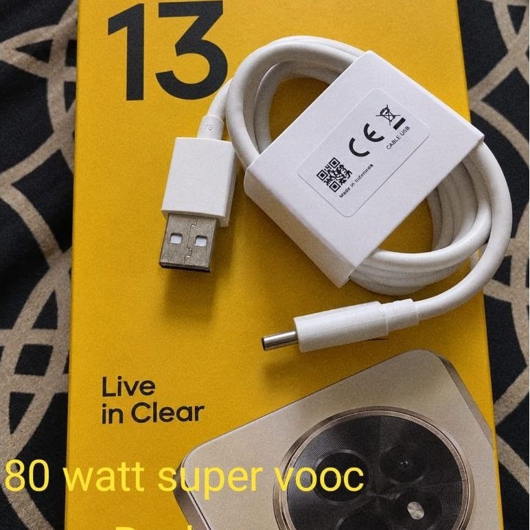 kabel original Realme 80 Watt super vooc 100% ORI asli