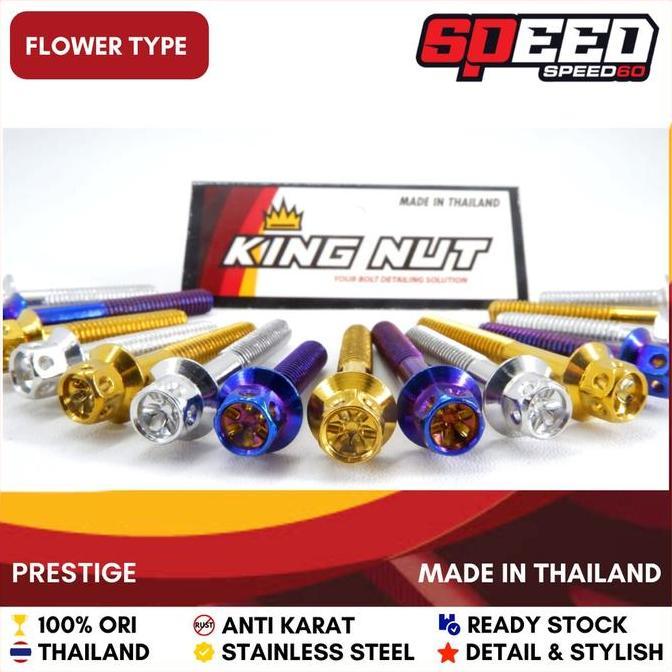Probolt Baut Kaliper Brembo 2P Xmax Stainless King Nut Thailand