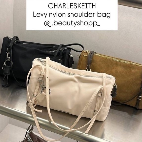 Levy nylon shoulder bag