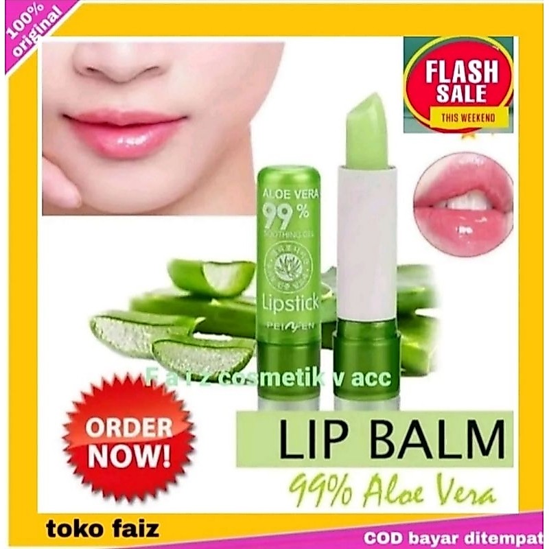 LIP BALM/ LIPSTIK/LIPSTICK ALOE VERA 99% SOOTHING GEL (HARGA PROMO)