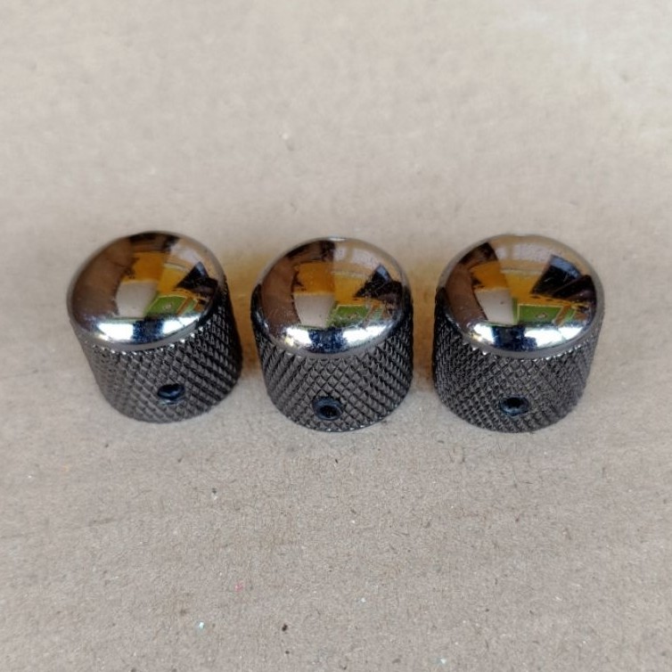 Knob Potensio Gitar Bass Kunci L Metal Warna Cosmo