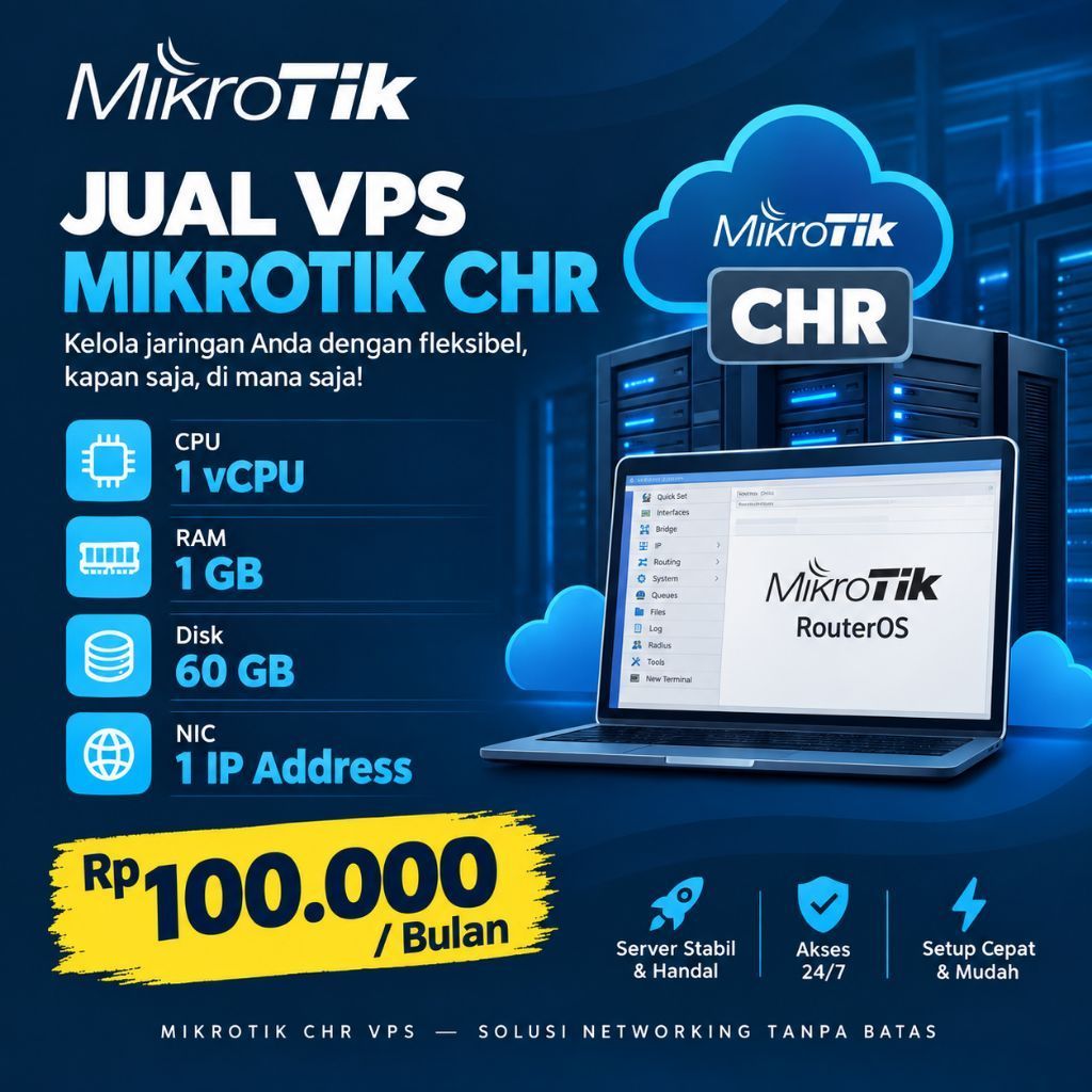 VPS Mikrotik CHR (Cloud Hosted Router)