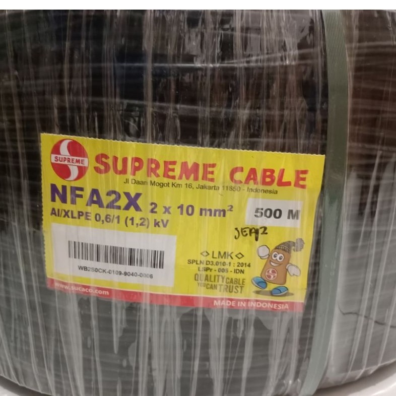 Kabel SUPREME SR 2x10mm 2x10 mm Twist / NFA2X / Twisted / Twistik / PLN / TIC Meteran