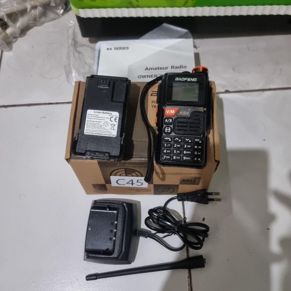 HT Baofeng K6A bekas Seperti Baru Dual Band